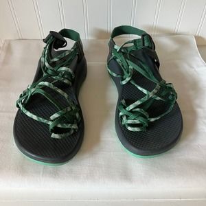 Chaco Sandals Zx3 classic sport sandals toe triple loop in mint green
